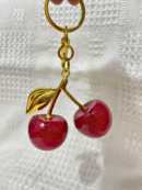 cherry-charm-key-chain